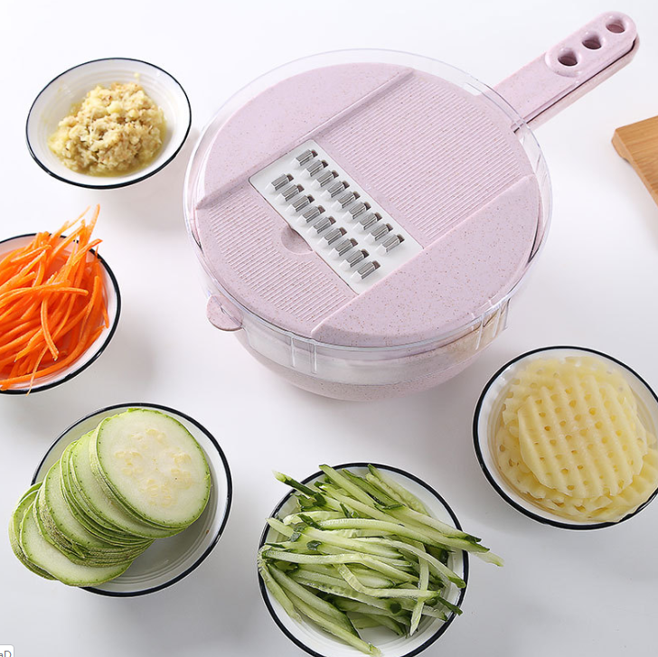 8 in 1 Mandoline Slicer Vegetable Cutter Potato Peeler Carrot Onion Grater with Strainer Vegetable Cutter Kitchen Accessories