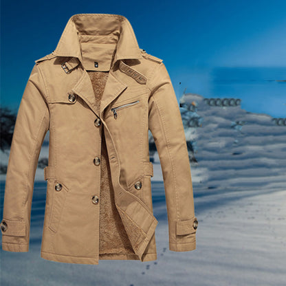 Fashion casual fleece coat for men