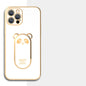 Phone case with panda magnetic ring holder