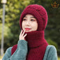 Hat scarf thickened warm and cold-resistant snow hat