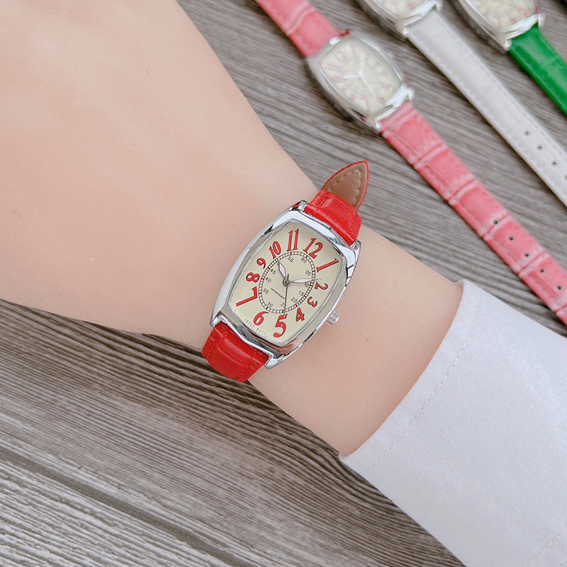 Simple quartz watch for women