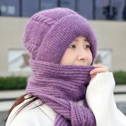 Hat scarf thickened warm and cold-resistant snow hat