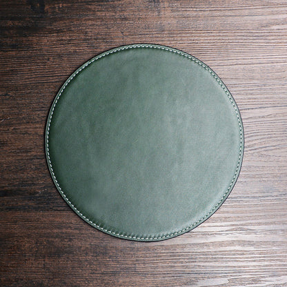 Thickened cowhide table mat