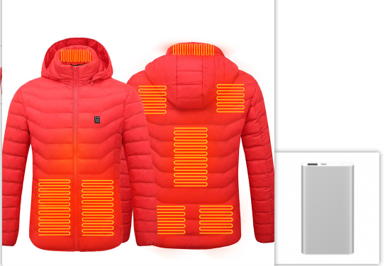 Neue Beheizte Jacke Mantel USB Elektrische Jacke Baumwolle Mantel Heizung Thermische Kleidung Heizung Weste männer Kleidung Winter