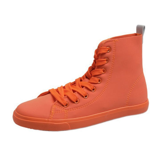 High top board shoe casual walking anti-leather boots ladies soft leather