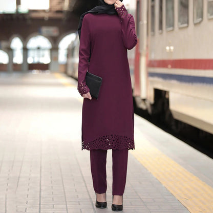 Muslimische Frauen suit abaya suit
