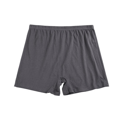 Men's Plus Size High Waist Cotton Boxer Shorts