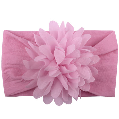 Kreatives Chiffon-Blumen-Stirnband für Babyhaare niedliches Prinzessinnen-Stirnband