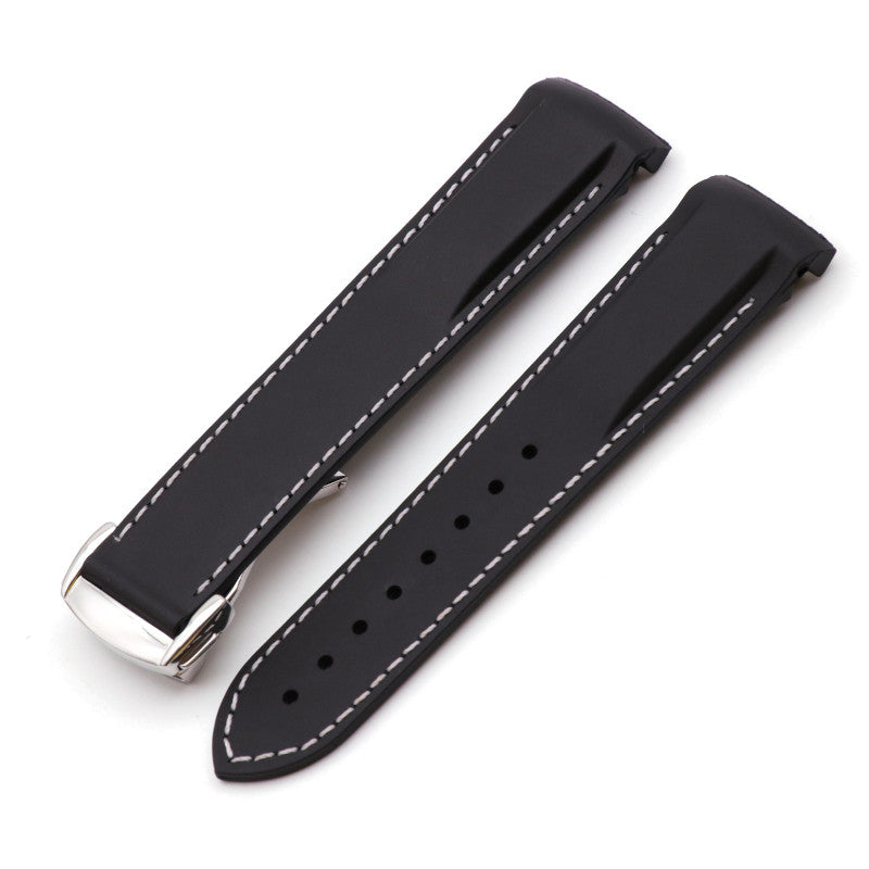 Rubber silicone bracelet branded strap 18 mm 20 mm 