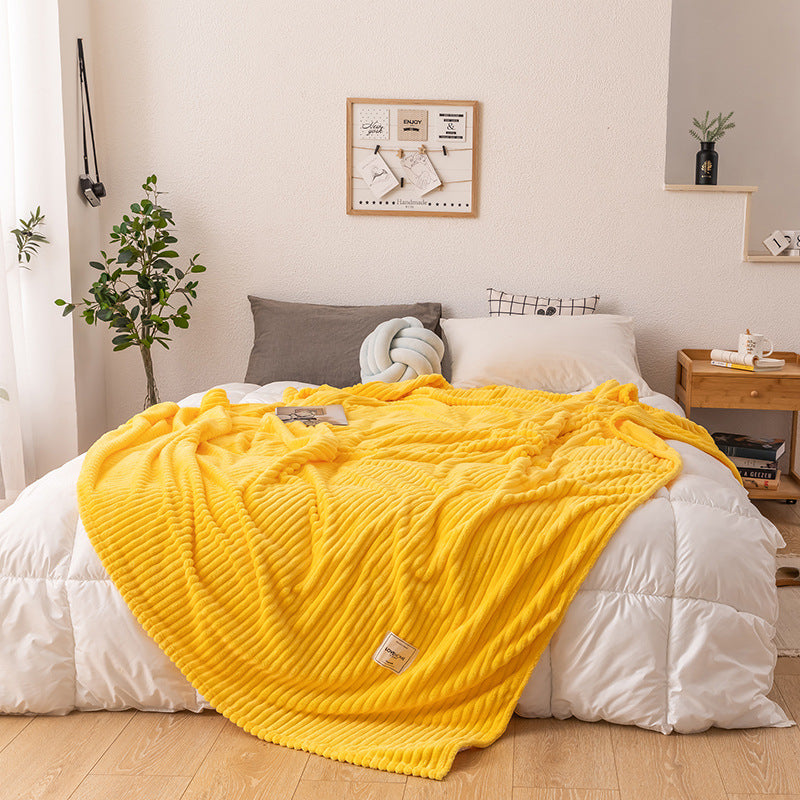 Single-layer blanket made of milk fleece