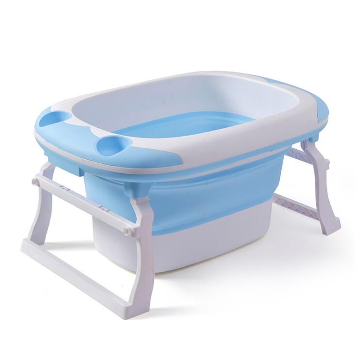 Baby folding bath large can sit in a thick bathtub