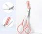 Eyebrow Trimming Knife with Comb Curved Moon Small Beauty Accessories Gadgets