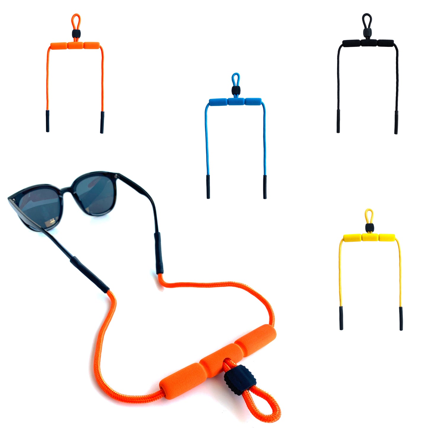Schwimmende Schaumstoff-Brillenkette zum Tragen von Sonnenbrillen Halsband Brillenband  Zubehör