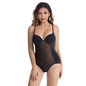 One-piece underwire bra for shaping