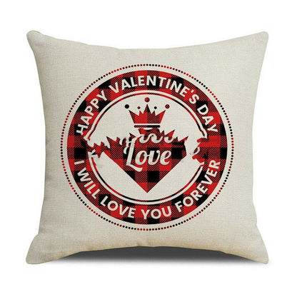 Valentines Day red pillowcase cushion cover