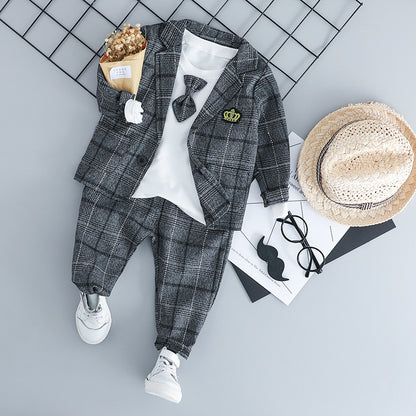 British small suit children's suit three-piece gentleman suit