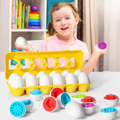 Baby Learning Educational Toys Intelligent Egg Toy Games Shape Matching Sorter Toys Montessori Eggs Toys For Children Kids