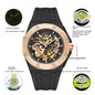 Band waterproof luminous hollow automatic mechanical watch