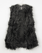 Faux fox fur vest warm vest for women