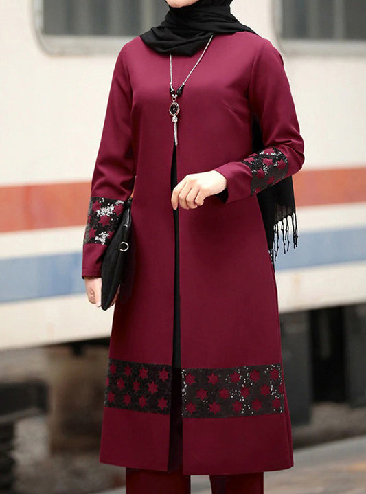 Muslim Women Middle Eastern New Suit Dubai Abaya