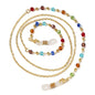 Color preservation gold-plated hanging chain colorful glasses strap