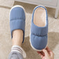 New Down Cotton Slippers Women Couple Winter Fashion Indoor Thick-soled Non-slip House Shoes Warm Floor Plush Slippers For Men