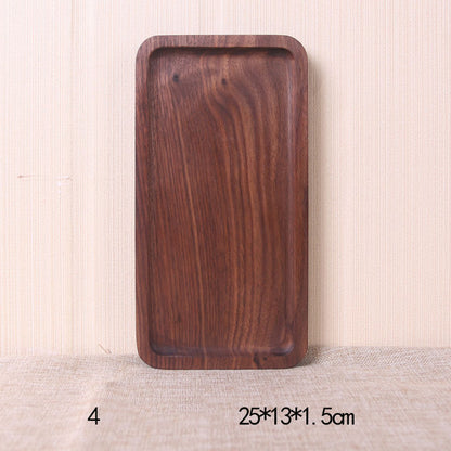 Japanese style black walnut rectangular dinner plate