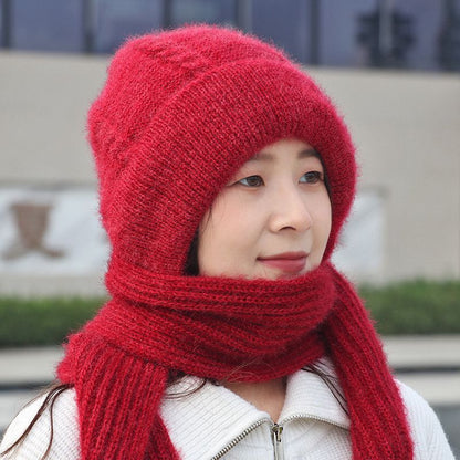 Autumn and winter new braided hat made of squirrel wool yarn