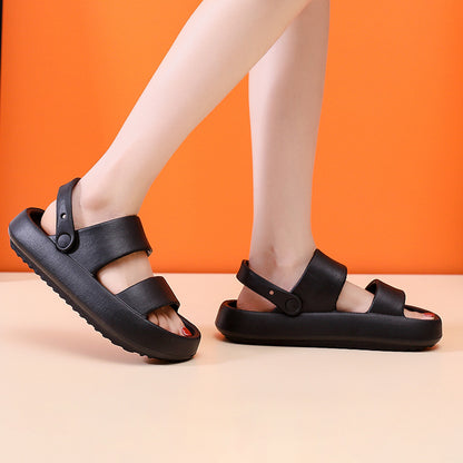 Adjustable shoes for men and women Sandals with 3 cm thick bottom Outdoor slippers