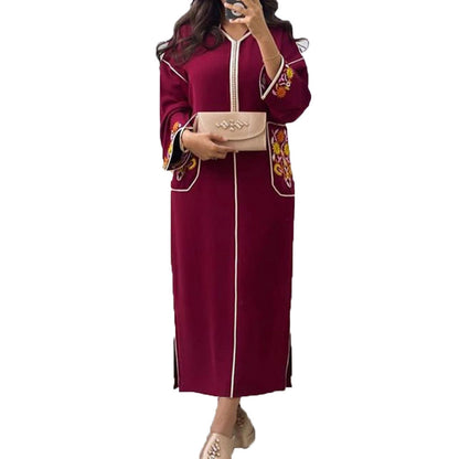 Muslimisches Kleid Dubai Hijab Langes Damen-Kapuzenmode-elegantes langes Kleid