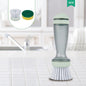 Pot brush, dishwashing brush, dishwashing brush with soap dispenser for dishes, kitchen sink, pot and pan