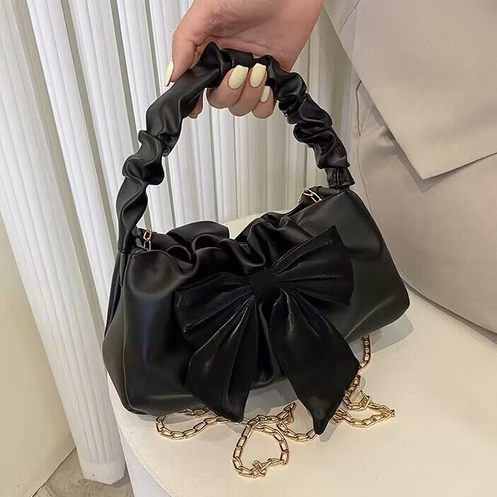 New fashionable high quality shoulder bag with cute bow for ladies