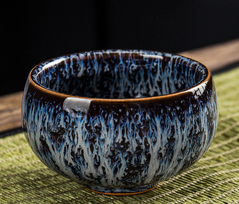 Kiln change tea ceramic tea master Jianzhan Zen household tea set personal cup