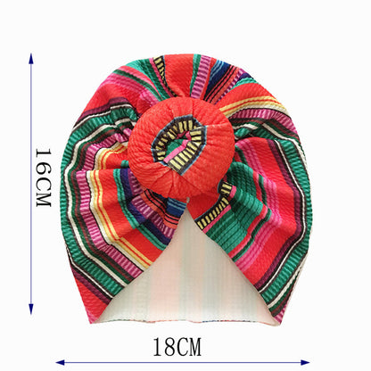 Knoten Schleife Baby Stirnbänder Kleinkind Kopftücher 6m-18m Baby Turban