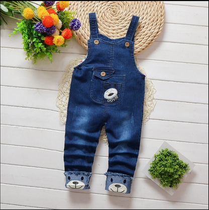 Baby denim overalls for children