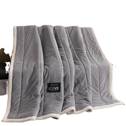 Thick warm winter duvets wool blanket bedspread