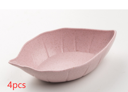 Leaves Shape Baby Kids Bowl Bowl Wheat Straw Soy Sauce Bowl Rice Bowl Plate Subplate Japanese Tableware Food Container