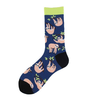 Jacquard-Röhrensocken Cartoon-Fuchs-Pinguin