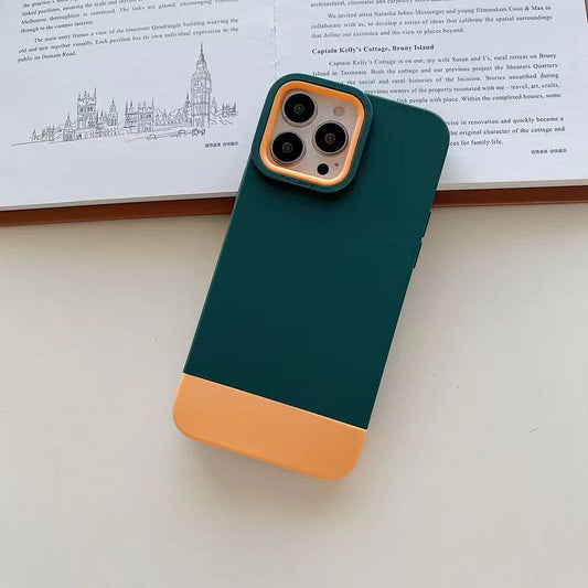 Simple color contrast phone cases for men and women