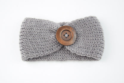 Baby wool headband handwoven hair accessory