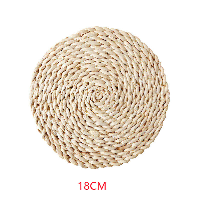 Straw woven tea mat placemat