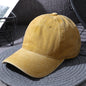 Washed baseball caps for men and women outdoor distressed sun hats simple caps