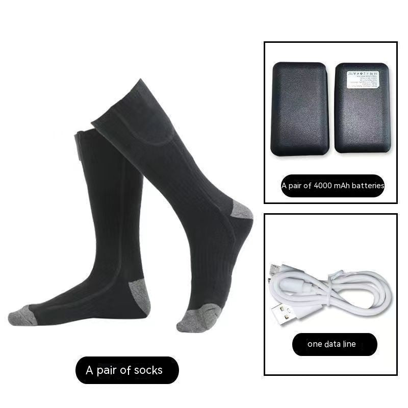 Herren und Damen Thermosocken mit USB-Thermostat und elektrischer Heizung