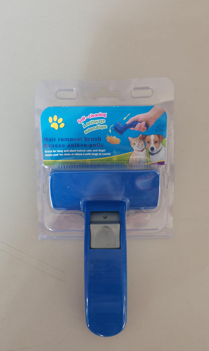 Haustierbürstenkamm für Welpen Hunde und Katzen selbstreinigende Kämme Haarschneider Pflegewerkzeuge für Hunde Tiere Haustierreinigungszubehör