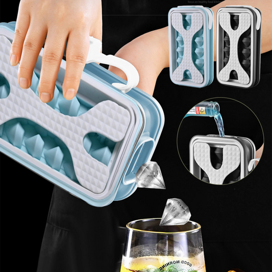 2in1 tragbare Silikon Eiskugelform Eismaschine Wasserflasche Eiswürfelform Flasche kreative Eiskugel Diamant-Curling Sommer-Küchenhelfer