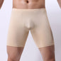 Men's extended ice silk boxer shorts