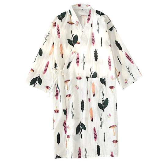 Kimono bathrobe nightdress made of gauze