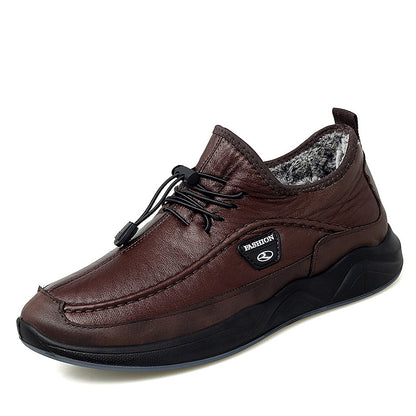 Men's cotton leather shoe covers