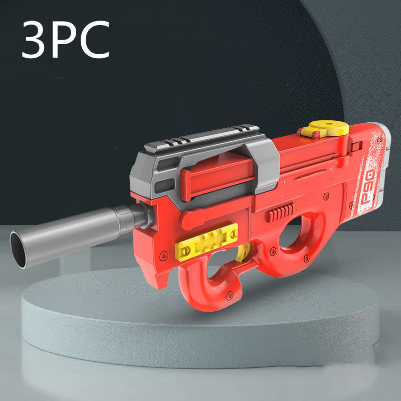 New P90 Electric Water Gun High-Tech Kids Toy Outdoor Beach Pool Large Capacity Summer Gel Blasting Water Gun for Adults