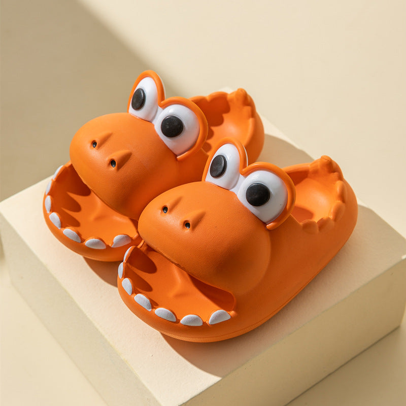 Children Dinosaur Slippers Wholesale Summer Cartoon Parent Child Outdoor Home EVA Sandals Women Men Kids Cute Slippers Baby Shoes